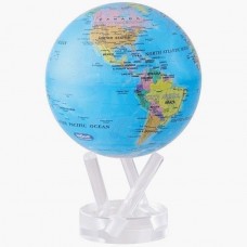 Mova Globe 4.5" BOE Blue with Political Map Mova self rotating Globe   182946432864
